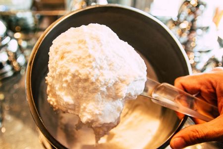 Helado artesano de coco para veganos